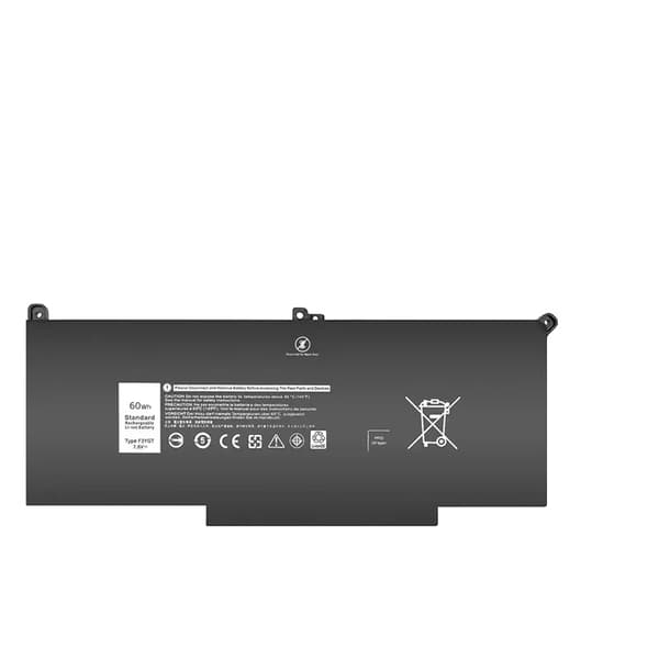 Akku, 60Wh kapasiteetti, 7.6V jännite, Li-polymeeri tyyppi,F3YGT