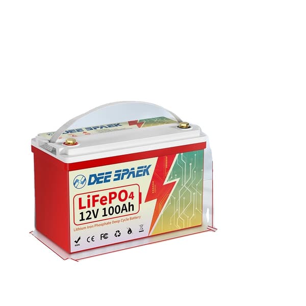 12V Lithiumbatteri, 100Ah kapacitet, 6000+ dybe cykler, BMS inkluderet,12V 100AH