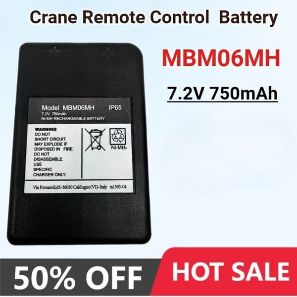 Krane Fjärrkontroll Batteri, 7.2V, 750mAh, Ni-MH Uppladdningsbart,1St Batteri