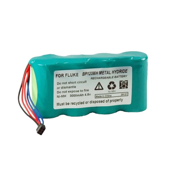 BP120MH Batteri, Genopladelig, 3000mAh, 4.8V,For Fluke BP120MH