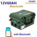 Miniatyrbillede 2 af 2: 12V LiFePO4-batteri, 60AH / 80AH, Dimensioner 275 x 235 x 165 mm, Nominel spænding 12,8V,12V 60AH-Bluetooth