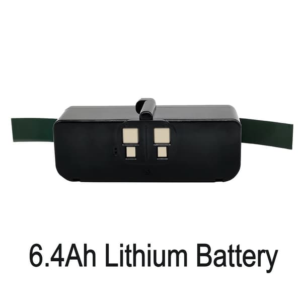 iRobot Roomba Batteri, 6400mAh Kapacitet, Litium-jon Typ,14.4V, 6.4Ah Li-ion Svart