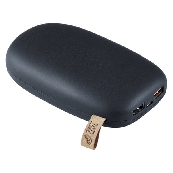 GreyLime Power Stone ll 10400 mAh powerbank USB-C & USB-A, Sort