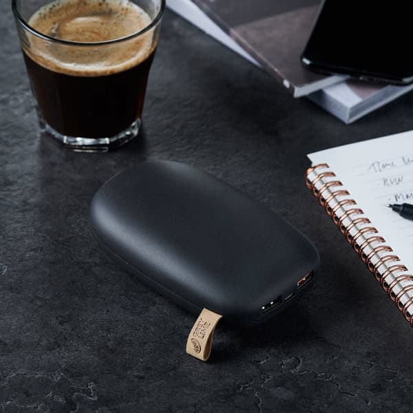 GreyLime Power Stone ll 10400 mAh powerbank USB-C & USB-A, Sort