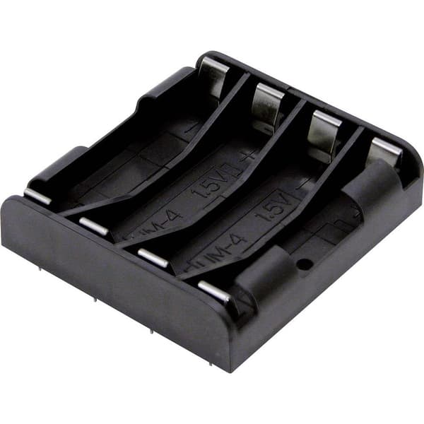 MPD BK-1264-PC8 Batterihållare 4 AAA (R03) Lödanslutning (L x B x H) 53 x 49 x 12 mm