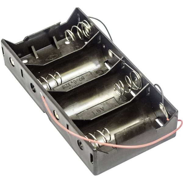 MPD BH4DW Batterihållare 4 D (R20) Kabel (L x B x H) 138 x 72 x 29 mm