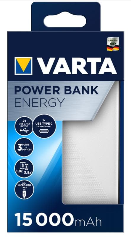 Varta Energy 15000 Power Bank LiPo 15000 mAh 57977101111