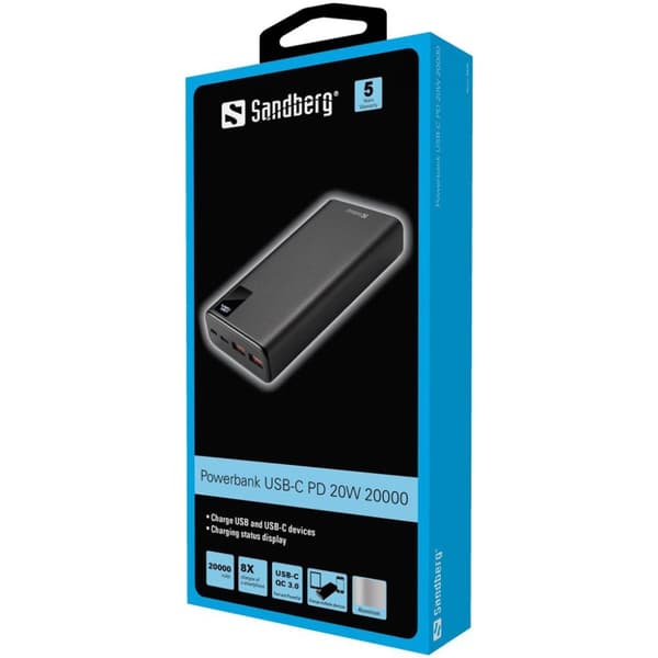 Sandberg 420-59 powerbank 20000 mAh Sort