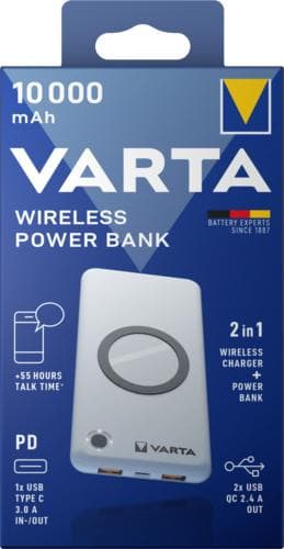 Varta Wireless Power Bank 10000 ladekabel USB-C 18W 57913101111