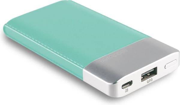 RealPower PB-4000 Power Bank LiPo 4000 mAh 282248 Blå, Sølv