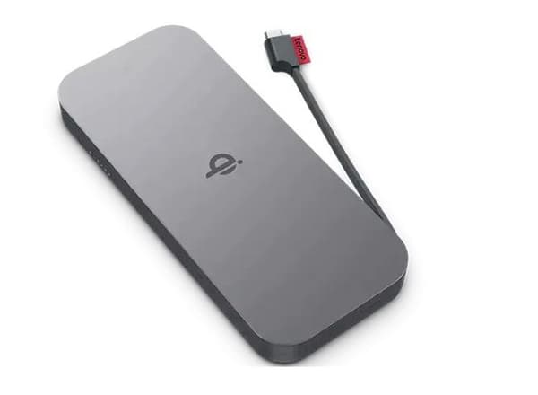 Lenovo Go - Powerbank - 10000 mAh - 30 Watt - 3 A - 2 utgångsportar (USB-C) - Storm Grey - över hela världen (G0A3LG1WWW)