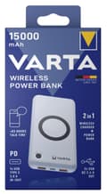 Miniatyrbild 2 av 2: Varta 57908 101 111 powerbank Lithium Polymer (LiPo) 15000 mAh Trådlös laddning Vit