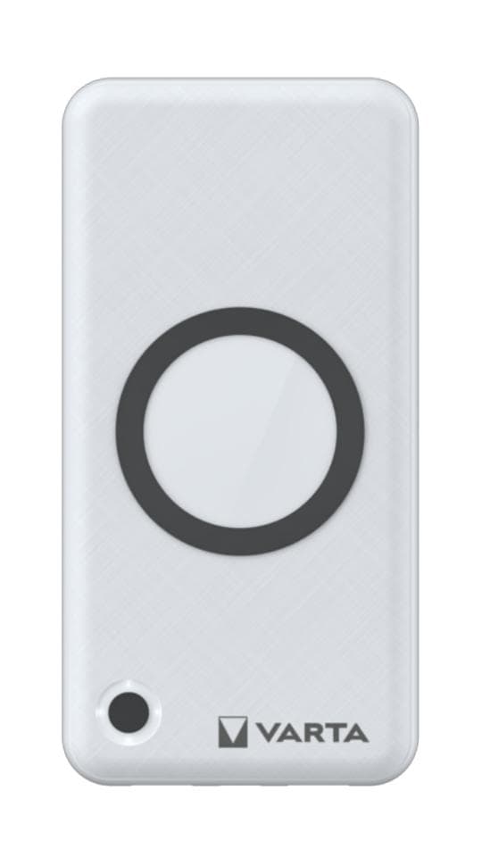 Varta 57908 101 111 powerbank Lithium Polymer (LiPo) 15000 mAh Trådlös laddning Vit Vit