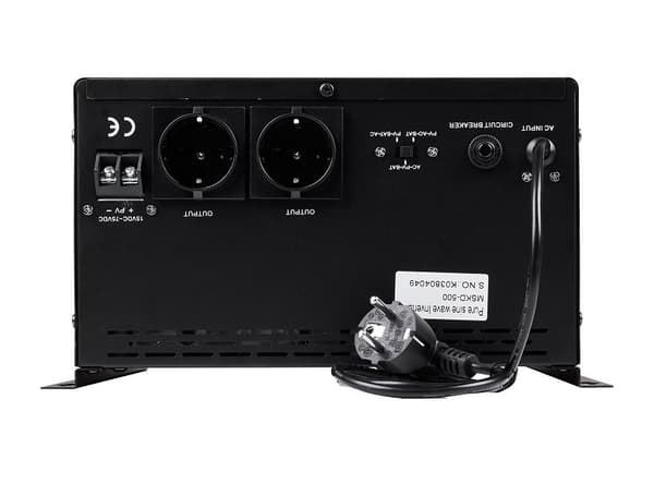 MHPower záložní zdroj MHPower MSKD-500-12, UPS, 500W, čistý sinus, 12V, solární regulátor MPPT