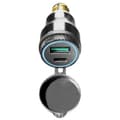 Miniatyrbild 2 av 3: Interphone Cellularline Aluminium Din-adapter Usb+usb Type C Svart