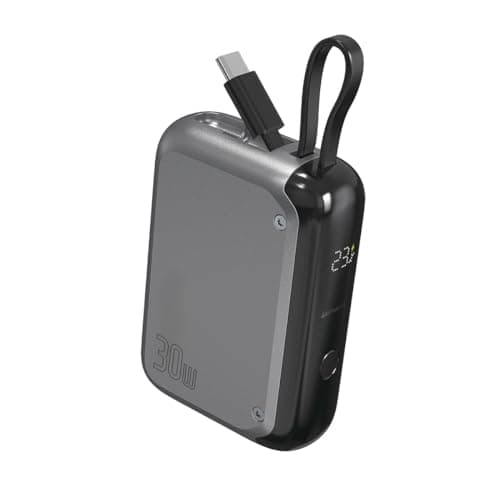 4smarts Powerbank-lomme med USB-C-kabel 10000mAh plads grå (540699)
