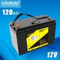 Miniatyrbillede 2 af 2: LiFePO4 batteri, høj kapacitet, vandtæt, 12,8V120Ah (LCD)