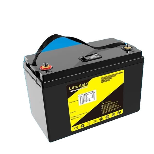 LiFePO4 batteri, høj kapacitet, vandtæt, 12,8V120Ah (LCD) 12.8V120Ah(LCD)