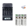 Miniatyrbillede 1 af 2: Genopladeligt AAA-batteri, 1300mWh kapacitet, LCD-oplader, 12 batteri 1 oplader