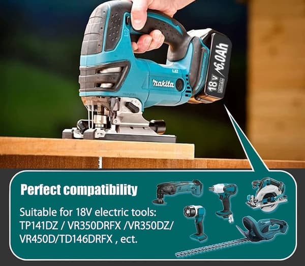 Batteribyte för Makita 18V, Litiumjon, 3000/6000/9000mAh Kapacitet