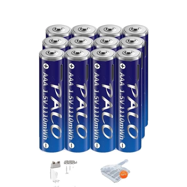 Lithium-ion batteri, Hurtig opladning, USB-genopladelig, 20 stk batteri