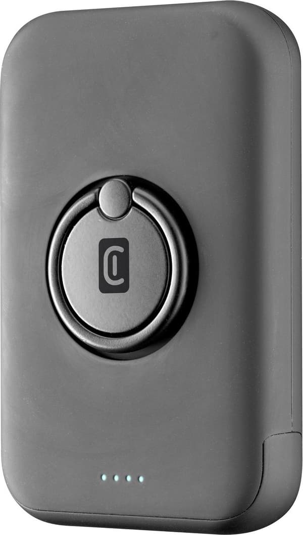 Cellularline MAG 5000 5000 mAh trådløs ladestation sort Sort