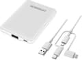 Miniatyrbillede 1 af 8: OtterBox USB-A powerbank 5.000 mAh 10W med 3-i-1 kabel 1M Hvid