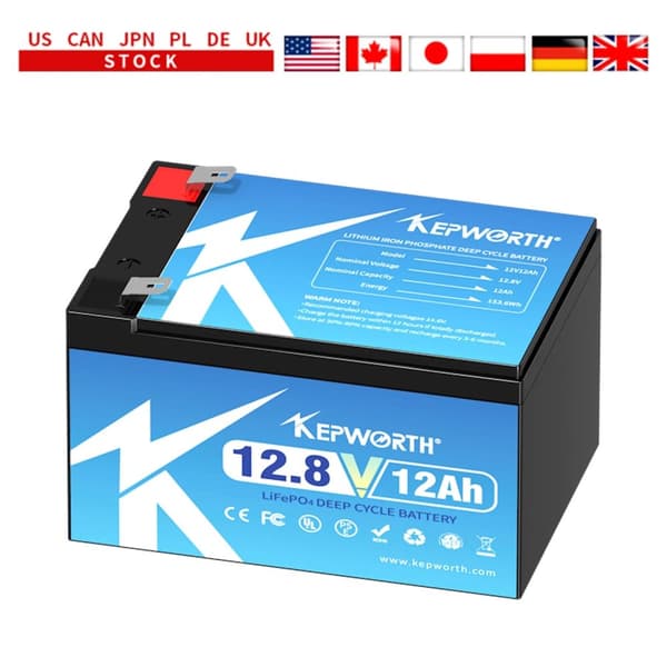 LifePo4 batteri, indbygget BMS, serie eller parallel kompatibilitet., 12V 20AH