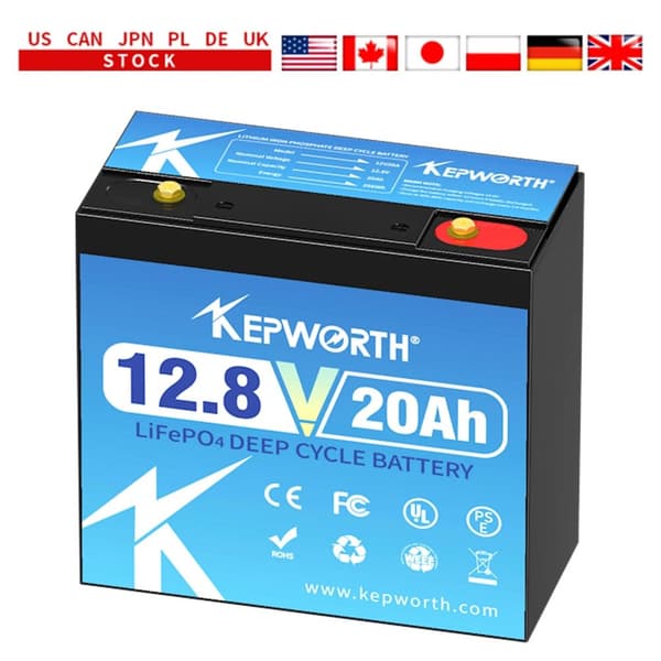 LifePo4 batteri, indbygget BMS, serie eller parallel kompatibilitet., 12V 20AH