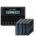 Pikkukuva 1 / 2: Uudelleenladattava AAA-paristo, LCD-näyttö, USB-laturi, 12AAA 1Laturi