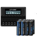 Pikkukuva 1 / 2: Uudelleenladattava AAA-paristo, LCD-näyttö, USB-laturi, 12AAA 1Laturi
