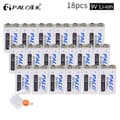 Pikkukuva 2 / 2: Uudelleen ladattava 9V-paristo, 650 mAh kapasiteetti, USB-ladattava, 18 kpl
