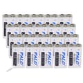 Miniatyrbillede 1 af 2: Genopladeligt 9V batteri, 650mAh kapacitet, USB-opladning, 18 stk
