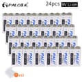 Miniatyrbillede 2 af 2: Genopladeligt 9V batteri, 650mAh kapacitet, USB-opladning, 18 stk