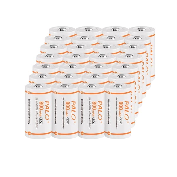 Genopladelige CR123A Batterier, 800mAh Kapacitet, Li-ion Teknologi, 28PCS CR123A