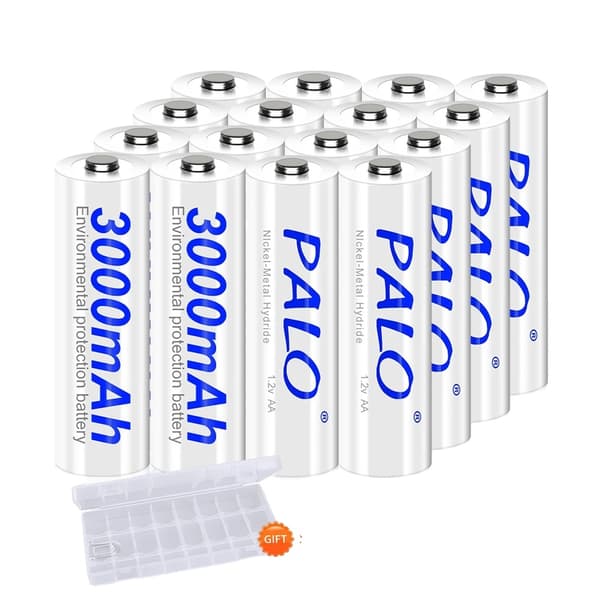Uudelleenladattavat paristot, 100% alkuperäiset, esiladattu, 16 kpl AA-paristoja 16pcs AA Battery