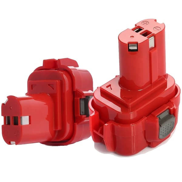 Makita Batteriudskiftning, 9.6V 3500mAh Kapacitet, Rød Design,2 Styk 3.5Ah