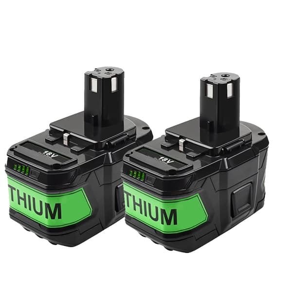 18V ladattava akku, 9000mAh kapasiteetti, yhteensopiva Ryobi-työkalujen kanssa,2X Akut 9.0Ah