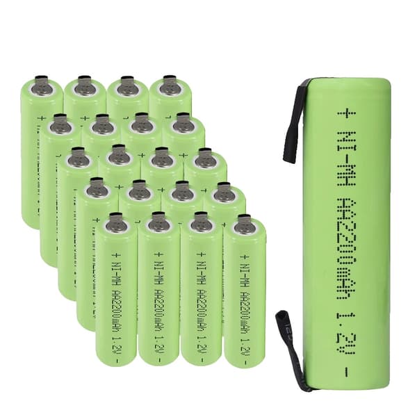 Ladattavat AA-paristot, 2200mAh kapasiteetti, NI-MH teknologia,20 kpl AA 20pcs AA