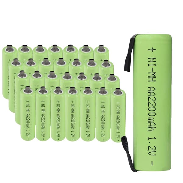 Ladattavat AA-paristot, 2200mAh kapasiteetti, NI-MH teknologia,20 kpl AA