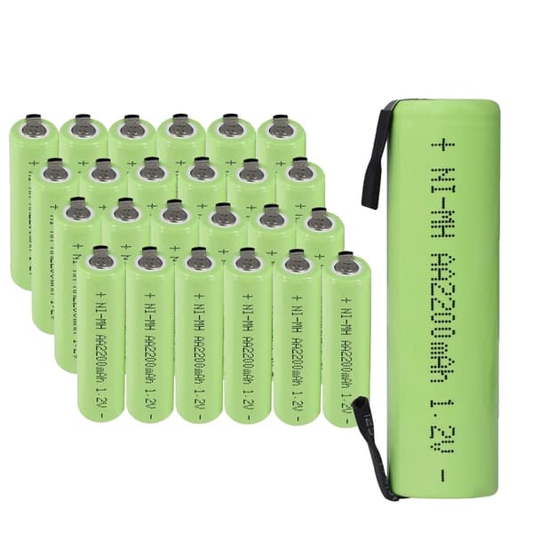 Ladattavat AA-paristot, 2200mAh kapasiteetti, NI-MH teknologia,20 kpl AA