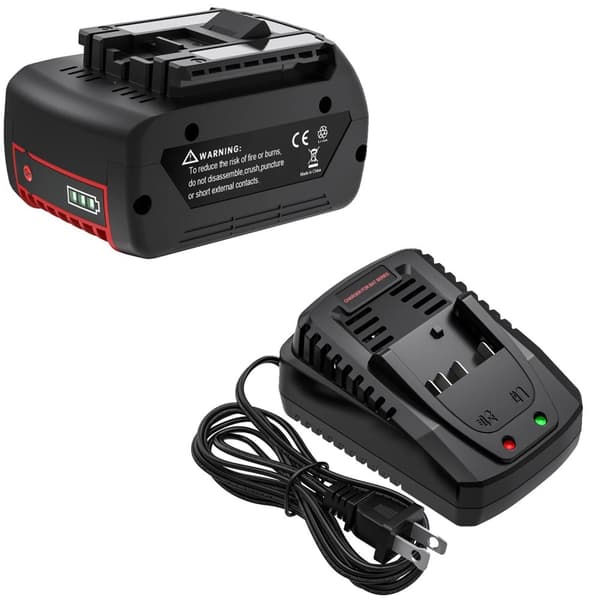 18V Li-Ion batteripakke, 6,0Ah kapacitet, kompatibel med Bosch værktøj,1 B 1C