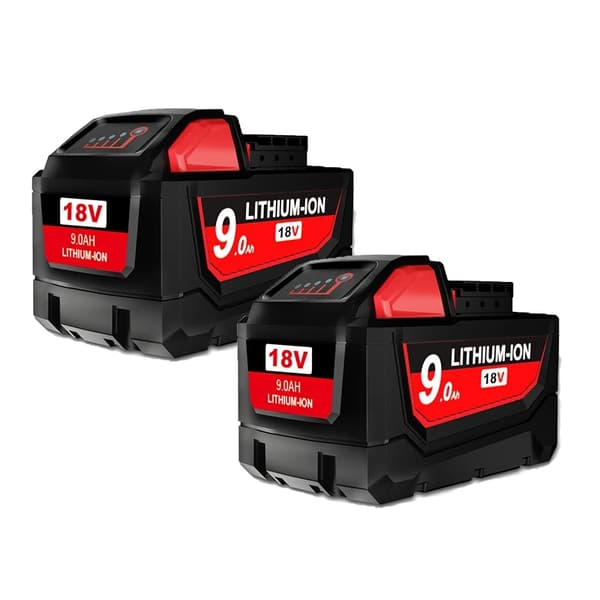 18V uppladdningsbara litiumjonbatterier, 9000mAh kapacitet, bred kompatibilitet,1 styck 9,0Ah