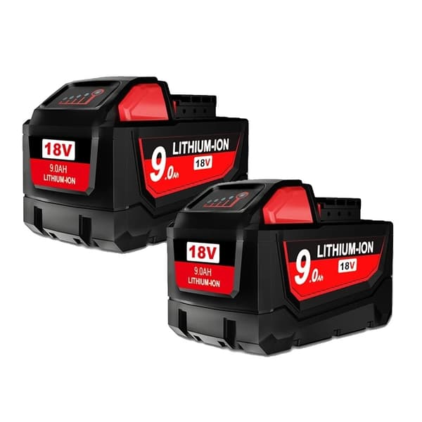18V uppladdningsbara litiumjonbatterier, 9000mAh kapacitet, bred kompatibilitet,1 styck 9,0Ah