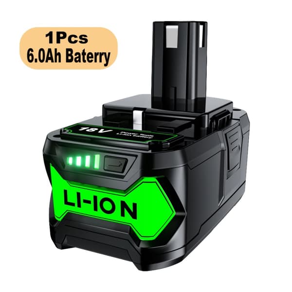 9000mAh Batteri til Ryobi Værktøj, 18V Li-Ion, Højkapacitetsmulighed,2 stk 9,0 Ah batteri