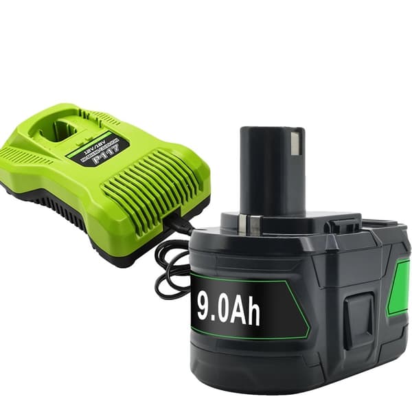 9000mAh Batteri til Ryobi Værktøj, 18V Li-Ion, Højkapacitetsmulighed,2 stk 9,0 Ah batteri