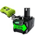 Miniatyrbillede 1 af 2: 9000mAh Batteri til Ryobi Værktøj, 18V Li-Ion, Højkapacitetsmulighed,2 stk 9,0 Ah batteri