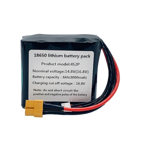 Högkapacitets UAV uppladdningsbart batteri, 8000mAH nominell kapacitet, lättviktsdesign, kompakt storlek