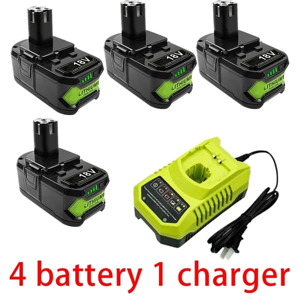 RYOBI P108 Akun, 18V Litium-Ioni, useita kapasiteettivaihtoehtoja,3 akkua
