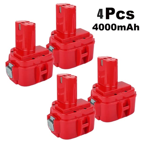 Makita Batteribyte, 4000mAh Kapacitet, Uppladdningsbar, Ni-MH Typ,4 stycken